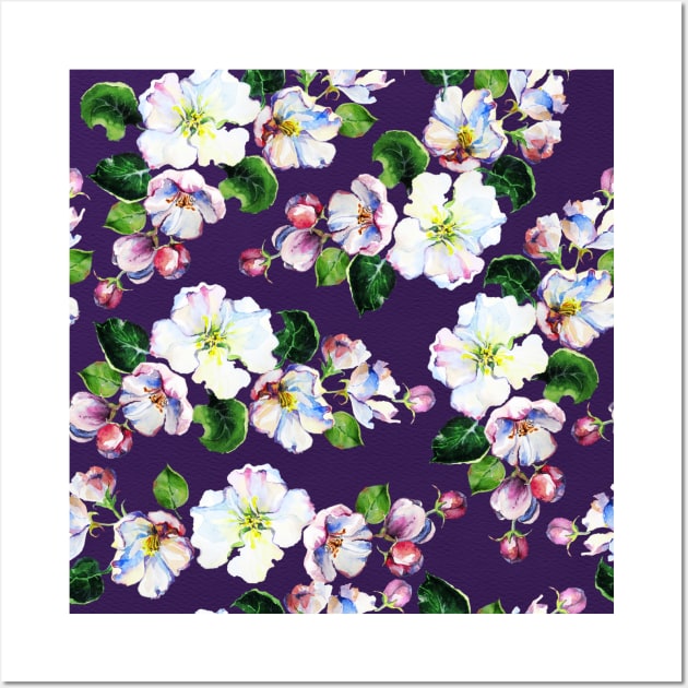 Apple Blossom Neck Gator Purple Apple Blossoms Wall Art by DANPUBLIC